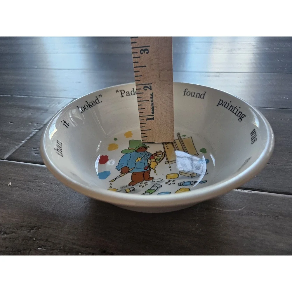 Vtg Paddington Bear Children's Ceramic Bowl England Collectible Replacement